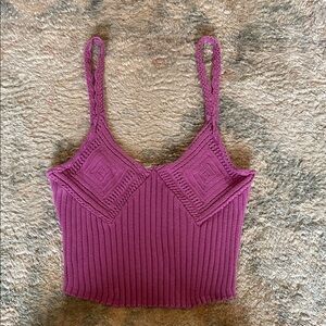 Women’s knit crop top